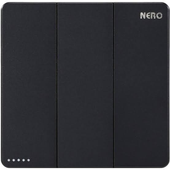 NERO - CASA X2 - MB X21031-MB 3 GANG 1 WAY