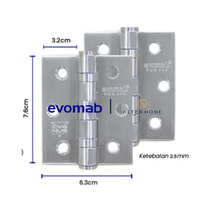 EVOMAB - MHSU-3X2,5X2,5-2BB-NRP-SN ENGSEL SUS 316
