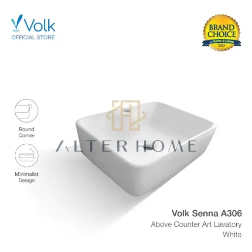 [SAN-VOL-00003] VOLK - SENNA A306 ABOVE COUNTER ART LAVATORY