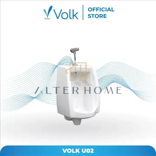 [SAN-VOL-00014] VOLK - U02 WALL HUNG URINAL + TAP + KRAN URINAL 