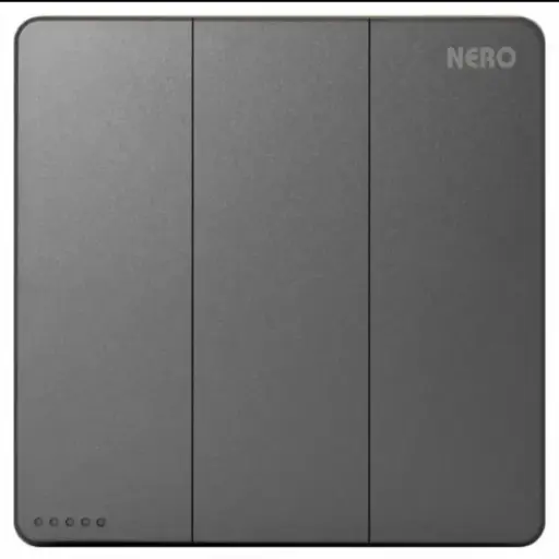 [ELEL-NER-00040] NERO - CASA X2 - X21032-GR 3 Gang 2 Way