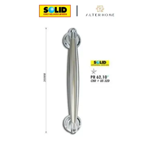 [DOO-SOL-00024] SOLID - PR 62.1 PULL HANDLE CHR+US 32D