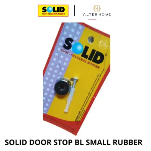 [DOO-SOL-00102] SOLID - SMALL RUBBER DOOR STOP BL