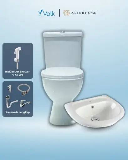[SAN-VOL-00012] VOLK - PAKET KAMAR MANDI HEMAT (VOLK 660WD + V-50WT + P01 + TX-01)