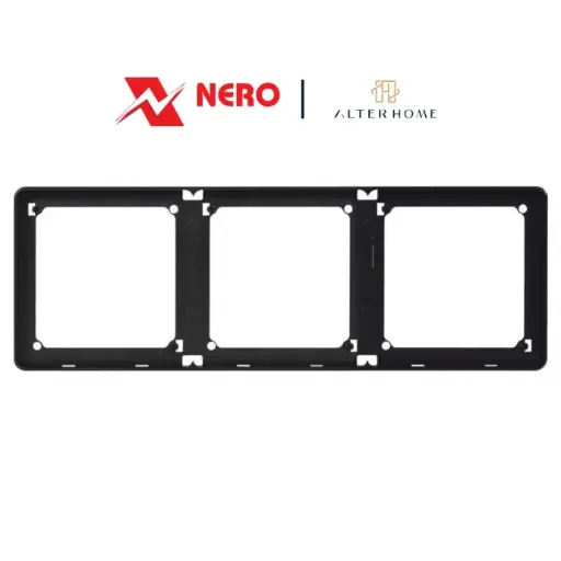 [ELEL-NER-00035] NERO - CASA X2 - MB X2386-MB 3 Gang Frame