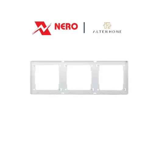 [ELEL-NER-00038] NERO - CASA X2 - W X2386-W 3 Gang Frame