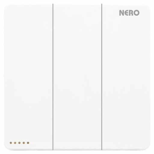 [ELEL-NER-00018] NERO - CASA X2-W X21031-W 3 GANG 1 WAY SWITCH WITH FLUORESCENT LOCATOR