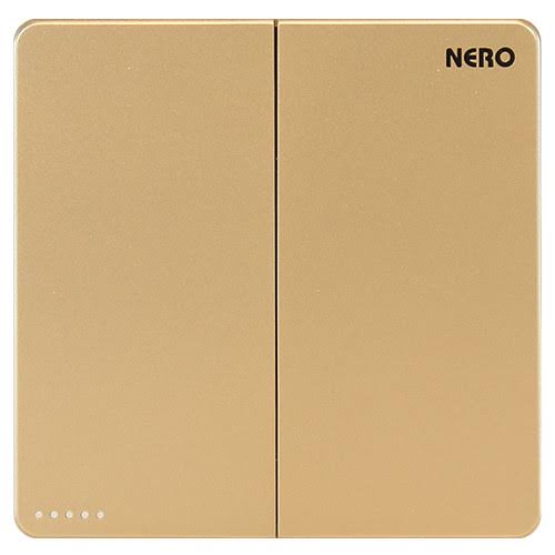 [ELEL-NER-00005] NERO - CASA X2 - G X21021-G 2 GANG 1 WAY