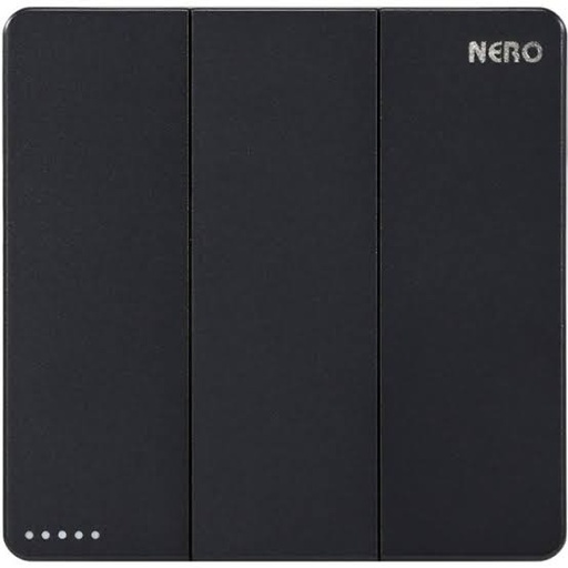 [ELEL-NER-00010] NERO - CASA X2 - MB X21031-MB 3 GANG 1 WAY