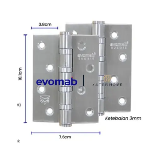 [SMA-EVO-00114] EVOMAB - MHSU-4X3X3-4BB-NRP-SN ENGSEL SUS 316