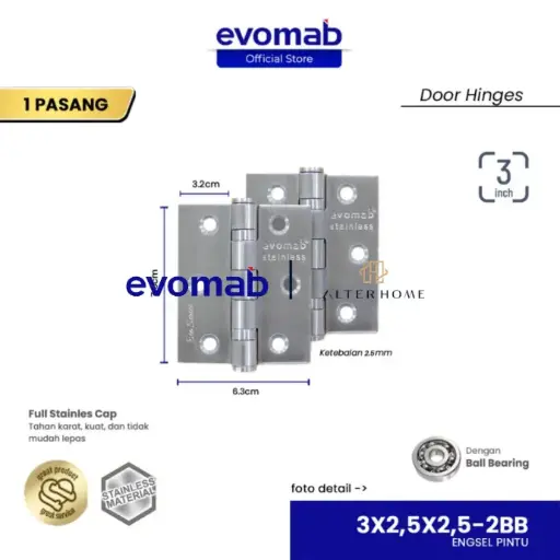 [SMA-EVO-00107] EVOMAB - MHJY-3X2,5X2-2BB-SN ENGSEL STAINLESS
