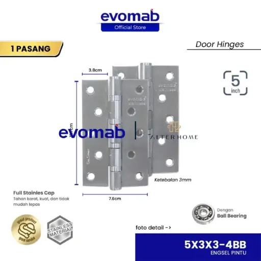[SMA-EVO-00110] EVOMAB - MHJY-5X3X3-4BB-SN ENGSEL STAINLESS