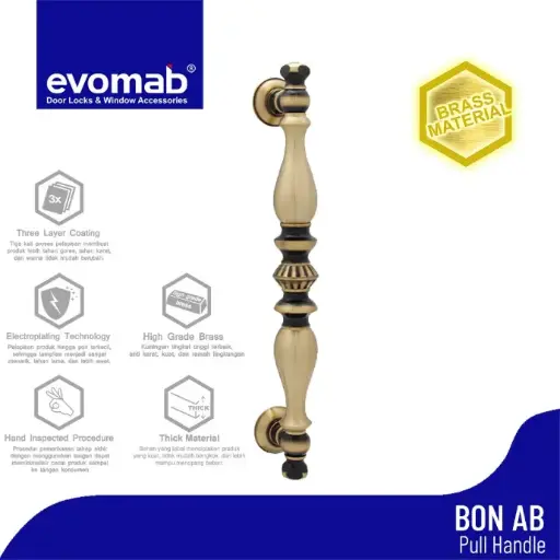 [SMA-EVO-00133] EVOMAB - MPHD-453-M-SN/CP PULL HANDLE STAINLESS