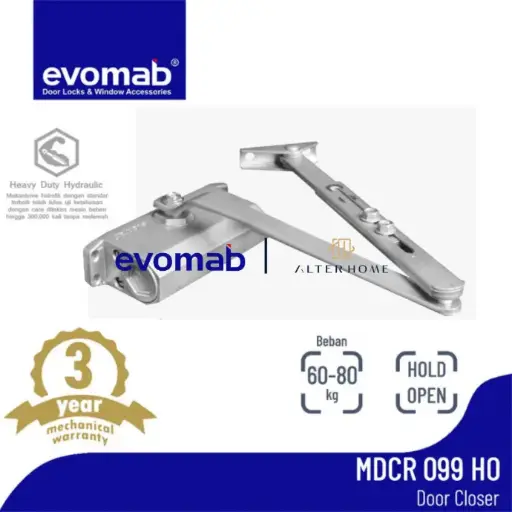 [SMA-EVO-00095] EVOMAB - MDCR-099-HO-GR DOOR CLOSER HOLD OPEN 60-80KG