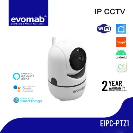 [SMA-EVO-00032] EVOMAB - EIPC-PTZ1 IP CCTV INDOOR PTZ 360° HD DENGAN WIFI