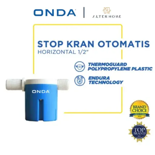 [FIT-OND-00028] ONDA - STOP KRAN OTOMATIS HORIZONTAL 1/2"